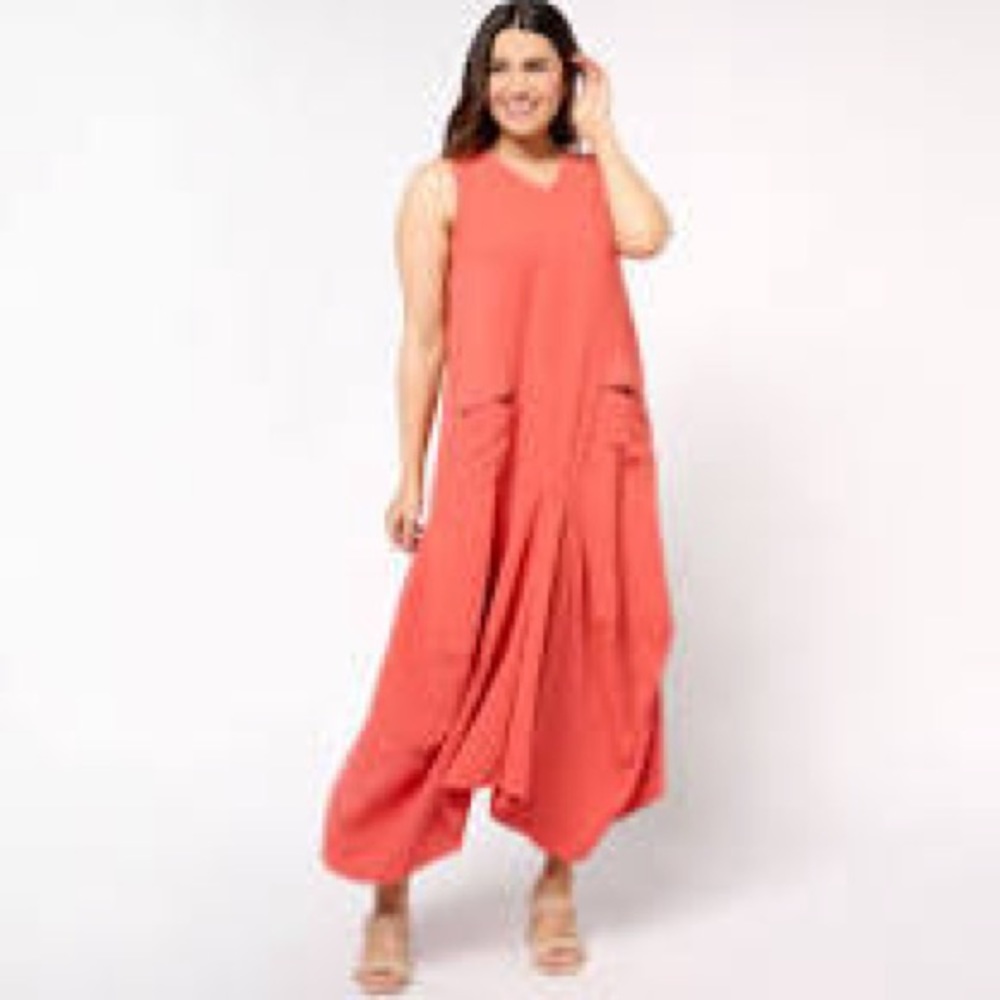 Attitudes by Renee Textured Woven Tank Dress. Size Large NWOT.